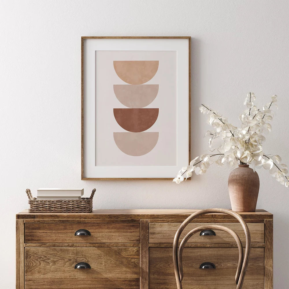 Frameless Bohemian Abstract Geometric Canvas Wall Art