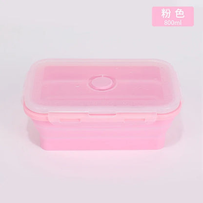 4PCS Collapsible Silicone Food Storage Containers with Lids