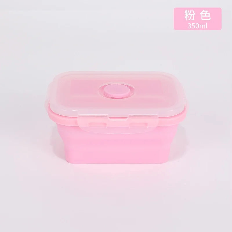 4PCS Collapsible Silicone Food Storage Containers with Lids