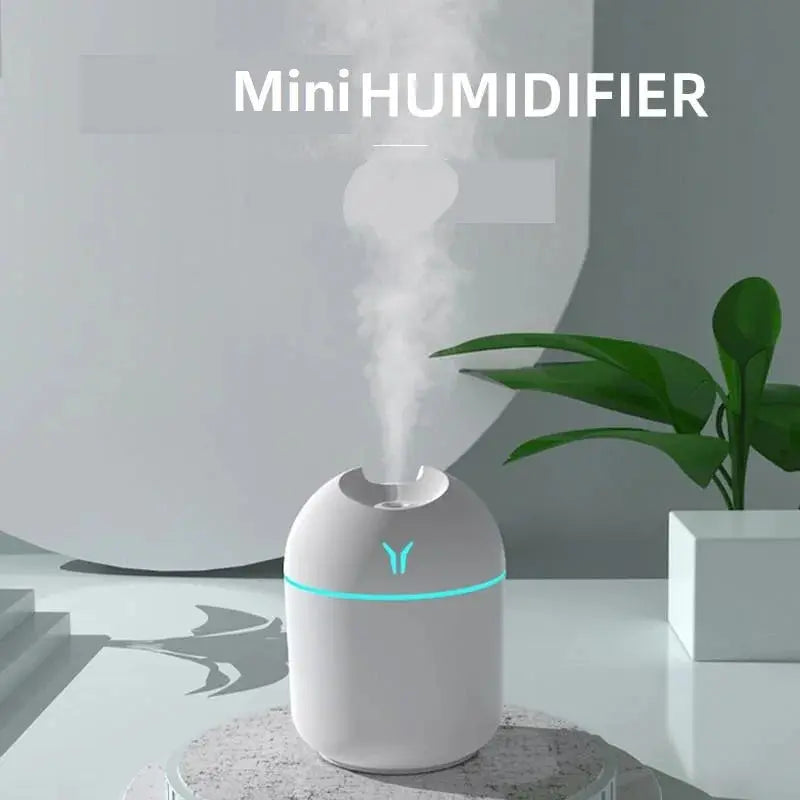 250ML USB Mini Ultrasonic Air Humidifier & Aroma Diffuser